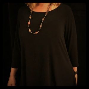 Versatile black blouse